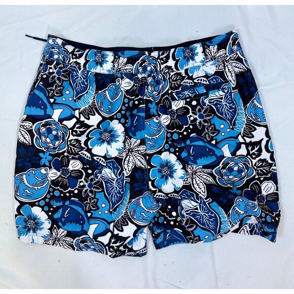 men's XL Nautica blue print bathing suit, lined with pockets - Picture 1 of 4